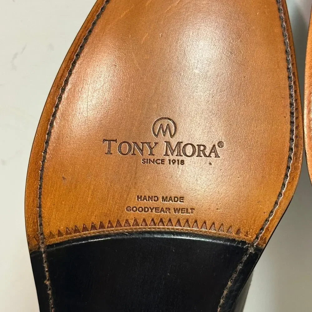 NWOT Tony Mora 1146 Asturias 381 Brown Oxfords Handmade in Spain EU 44 US 10.5 D